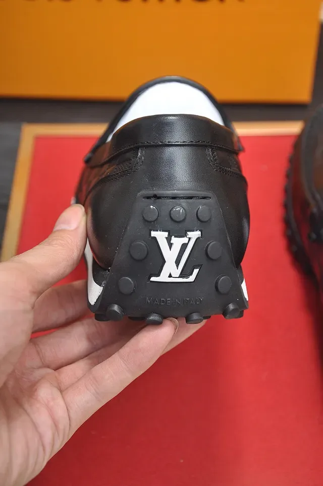 Louis Vuitton Black White Monogram Leather Upper Tassel Detail Loafer 9