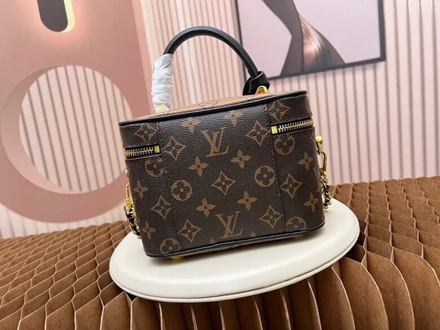 लुई विटन Boîte Chapeau भूरा Monogram कैनवास टोट बैग 5