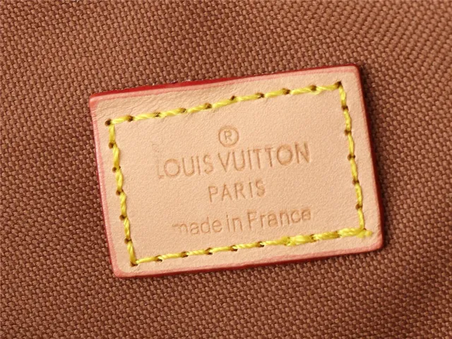 Louis Vuitton Brown Beige Monogram Canvas Tan Leather Trim Boston Bag 3