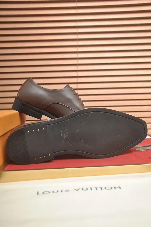 Louis Vuitton বাদামী ক্যাপ টু অক্সফোর্ড জুতো 3