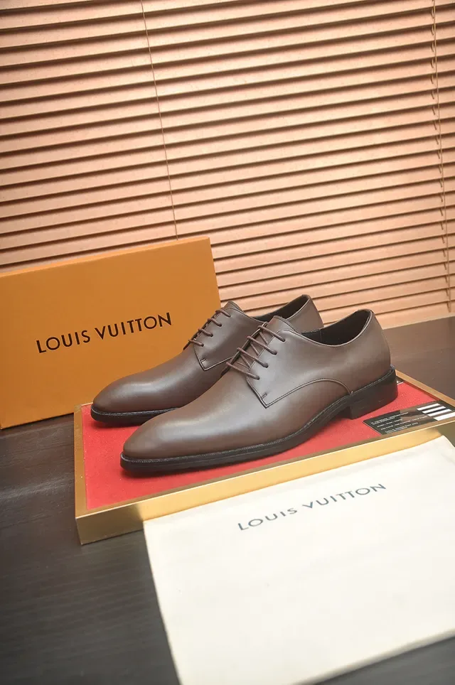 Louis Vuitton বাদামী ক্যাপ টু অক্সফোর্ড জুতো 4