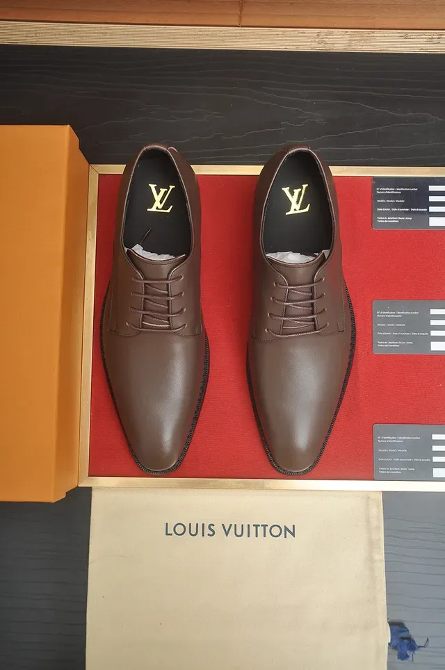 Louis Vuitton বাদামী ক্যাপ টু অক্সফোর্ড জুতো 5