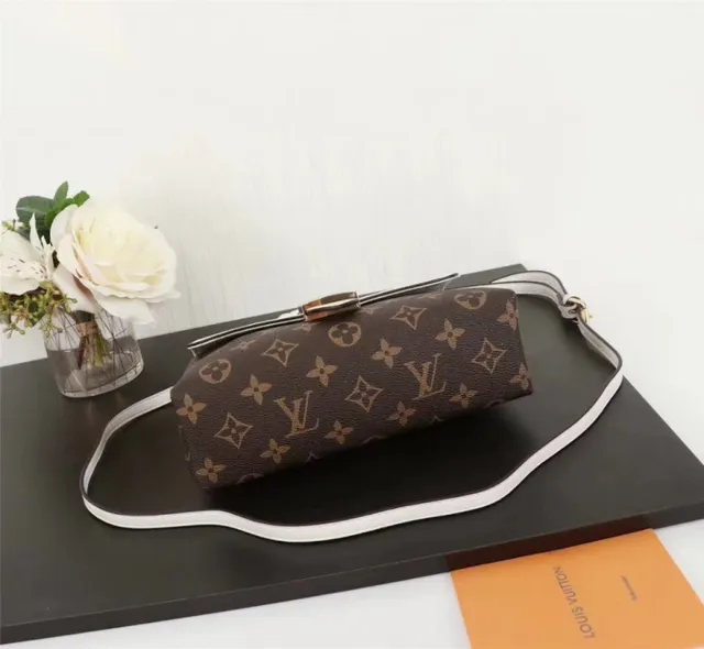 Louis Vuitton भूरा गुलाबी संरचित टॉप हैंडल मोनोग्राम कैनवास टोट बैग 6