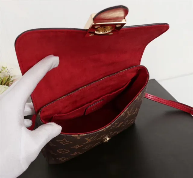 Louis Vuitton भूरा गुलाबी संरचित टॉप हैंडल मोनोग्राम कैनवास टोट बैग 11
