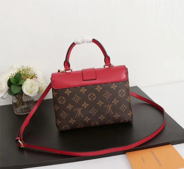 Louis Vuitton भूरा गुलाबी संरचित टॉप हैंडल मोनोग्राम कैनवास टोट बैग 16