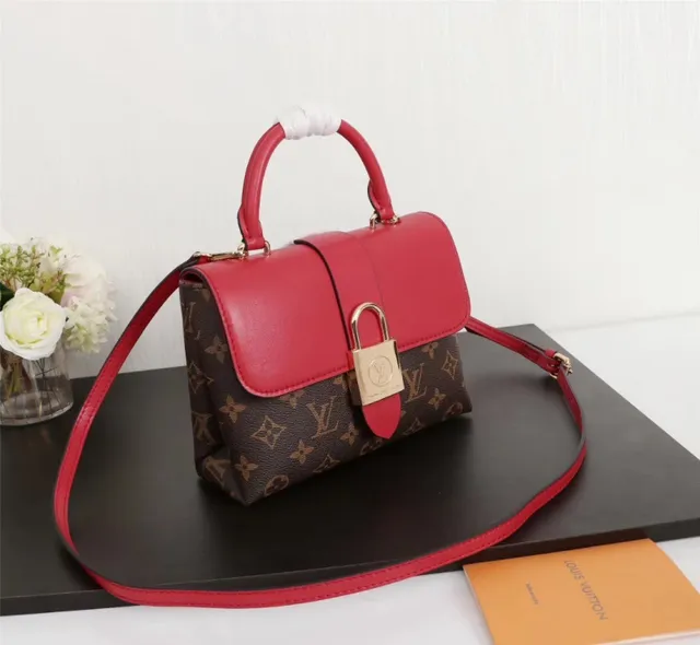 Louis Vuitton भूरा गुलाबी संरचित टॉप हैंडल मोनोग्राम कैनवास टोट बैग 18