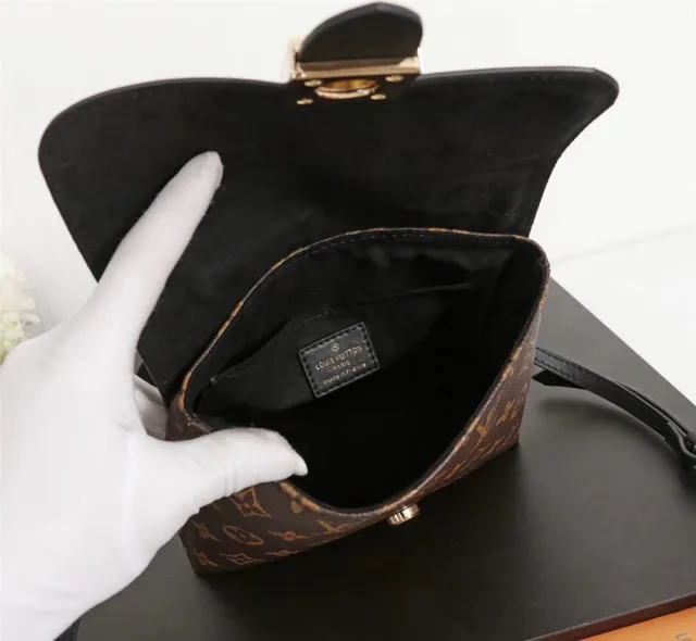 Louis Vuitton भूरा गुलाबी संरचित टॉप हैंडल मोनोग्राम कैनवास टोट बैग 20