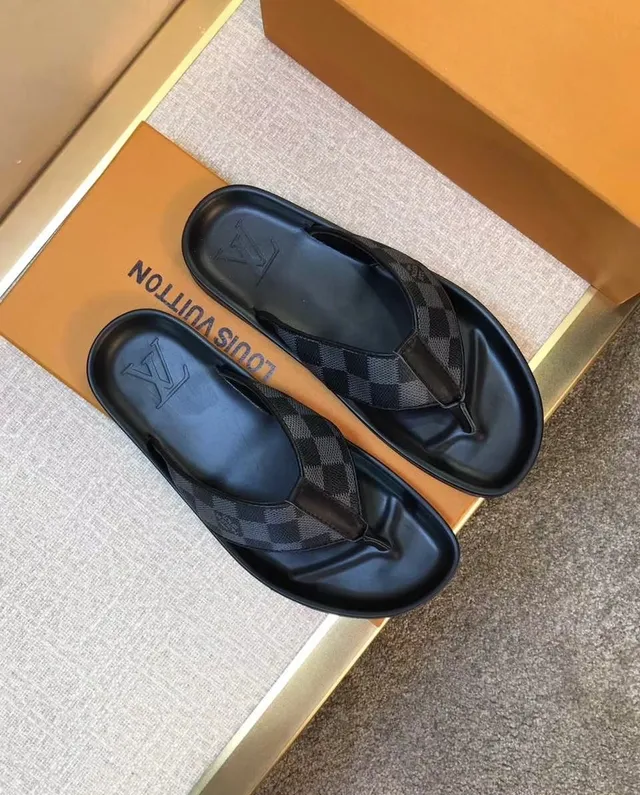 Louis Vuitton Damier Graphite Thong Slipper 4