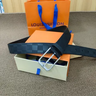 Louis Vuitton Damier Infini चर्म बेल्ट