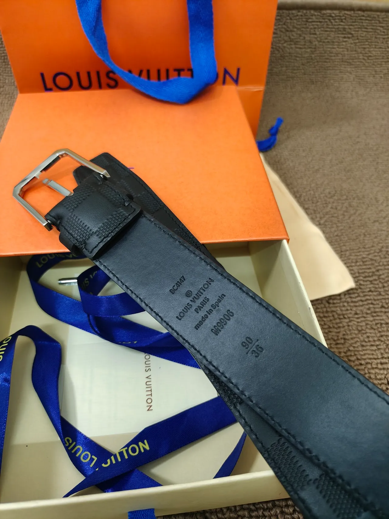 Louis Vuitton Damier Infini Leather Belt 3