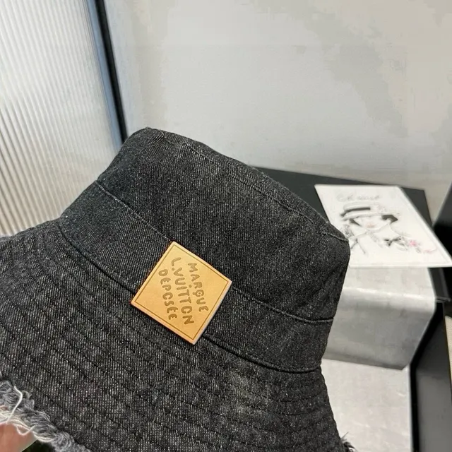 Louis Vuitton Denim Frayed Brim Bucket Hat 6