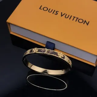 Louis Vuitton سوار إيمل نقش مونوغرام ذهبي