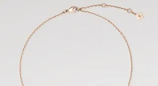 Collar Louis Vuitton Cadena de Oro y Blanco con Diamantes Incrustados en Cuatrohojas 6