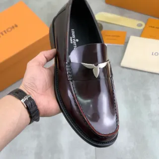 Louis Vuitton Horsebit Loafer বুরগান্ডি পেটেন্ট লেদার Loafers