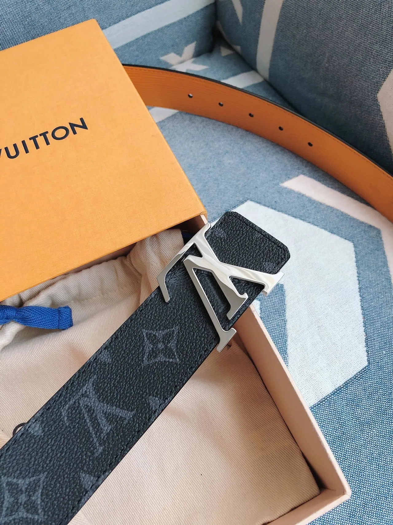 Louis Vuitton LV Initiales Monogram Leather Belt 8