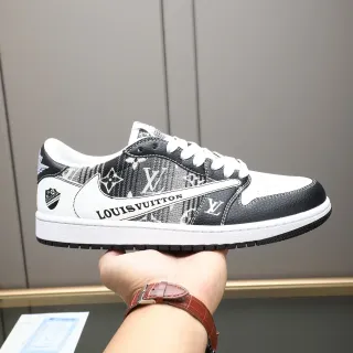 Louis Vuitton LV Trainer Zapatillas Lifestyle Negro y Blanco Low-Top Monogram
