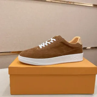 Louis Vuitton LV Trainer Zapatillas Lifestyle Marrón Blanco Ante Superior Suela de Plataforma