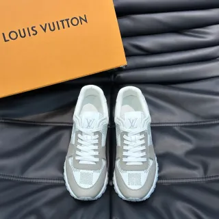 Louis Vuitton LV Trainer Zapatillas Lifestyle Blanco Beige Low-Top Malla y Cuero Panelado