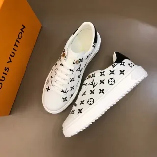 Louis Vuitton LV Trainer 白黑印花低帮生活方式运动鞋