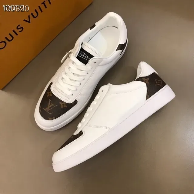 Louis Vuitton LV Trainer White Brown Low-Top Leather And Monogram Canvas Lifestyle Sneakers 3