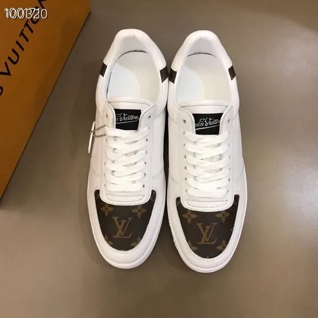 Louis Vuitton LV Trainer White Brown Low-Top Leather And Monogram Canvas Lifestyle Sneakers 6