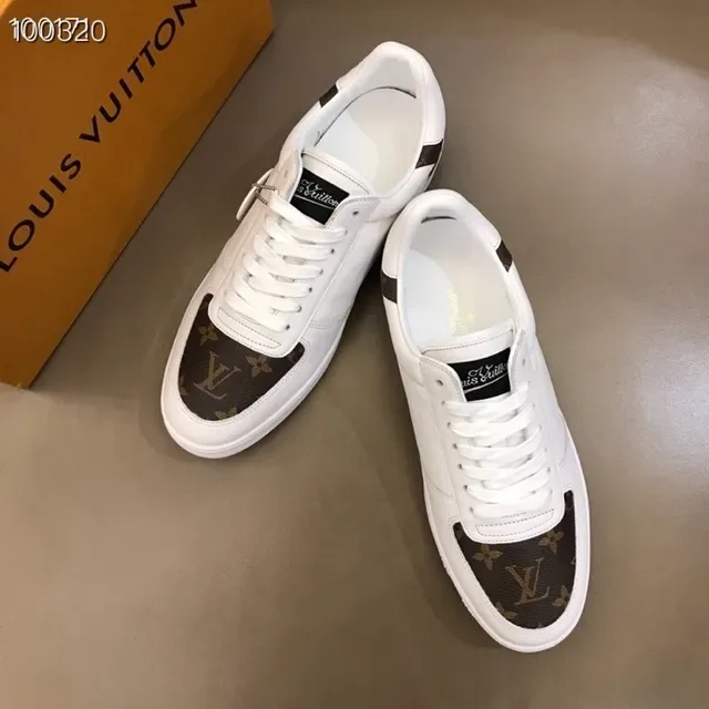 Louis Vuitton LV Trainer White Brown Low-Top Leather And Monogram Canvas Lifestyle Sneakers 9