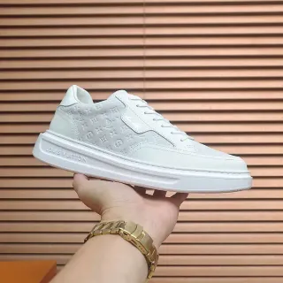 Louis Vuitton LV Trainer Zapatos Lifestyle Blancos con Suela de Plataforma Superior Monogrammed