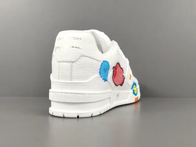 路易威登 LV Trainer 白多色 皮革面料 图形贴花 生活方式运动鞋 14