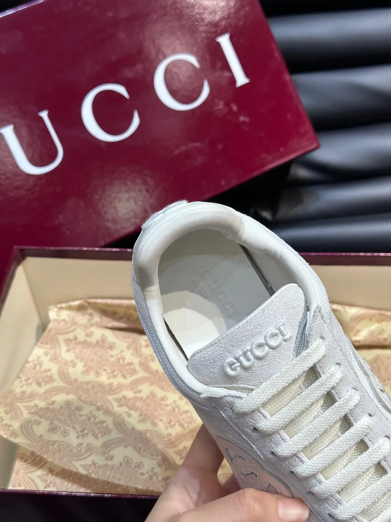 Louis Vuitton LV Trainer White Red Perforated Leather Low-Top Lifestyle Sneakers 12