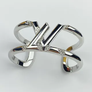 Louis Vuitton LV Volt Pavé Crystal سوارة مفتوحة