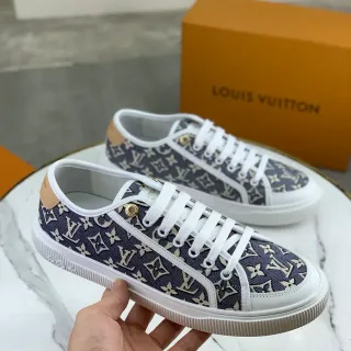 Louis Vuitton Monogram Canvas Zapatillas Lifestyle Azul Marino y Beige