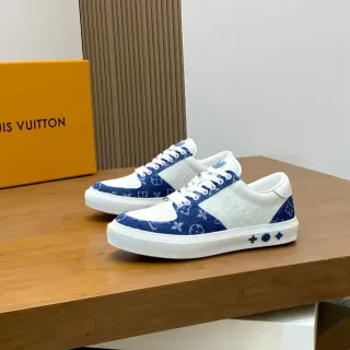 Louis Vuitton Monogram Canvas Navy and White Lifestyle Sneakers