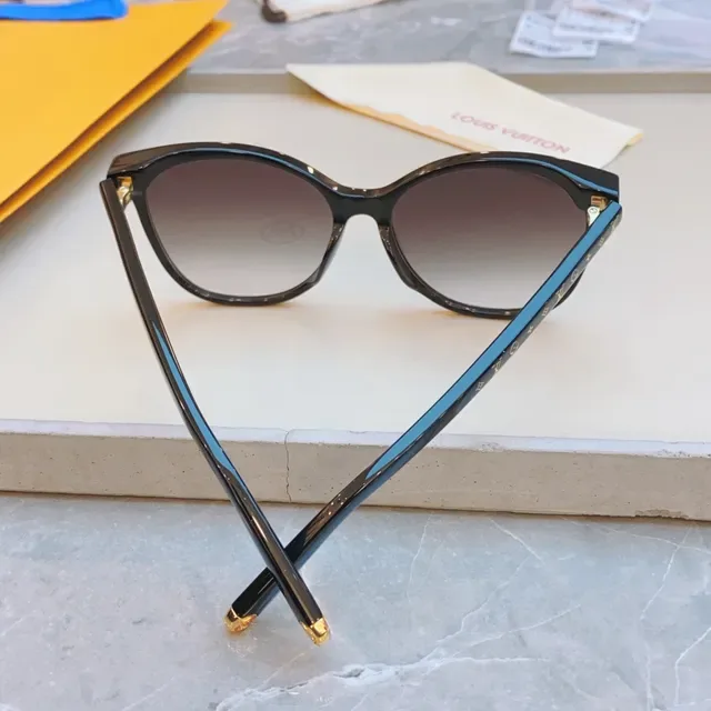 Louis Vuitton Monogram-Engraved Round Acetate Optical Glasses 9