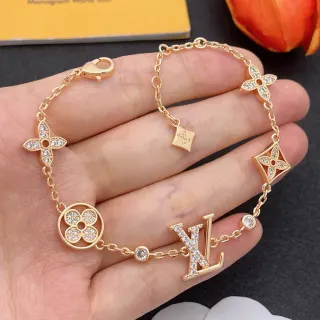 سوار لويس فيتون Monogram Flower كريستال لون ذهبي