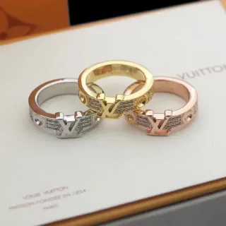 Louis Vuitton Monogram 戒指 银色 金色 玫瑰金