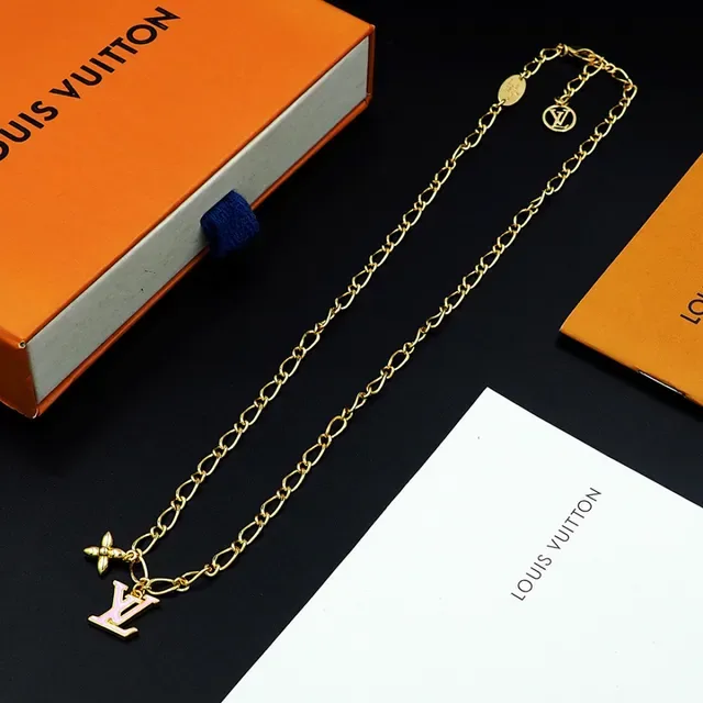 Louis Vuitton Multi-Charm Layered Gold-Tone Necklace 6