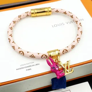 Louis Vuitton سوارة كورد هاردوير مونوغرام ذهب وردي