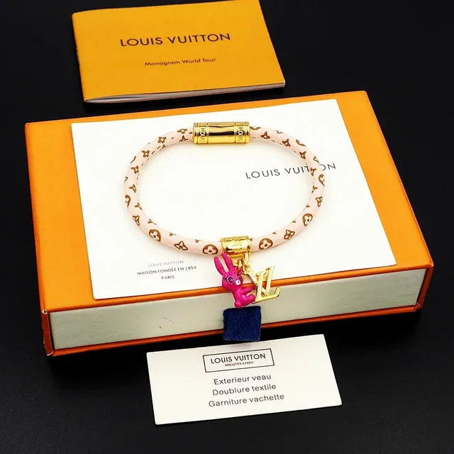 Louis Vuitton سوارة كورد هاردوير مونوغرام ذهب وردي 2