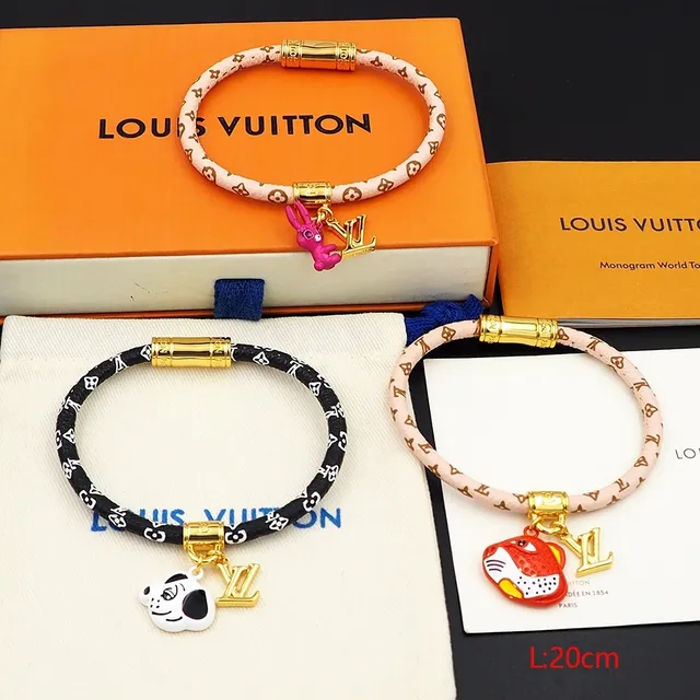 Louis Vuitton سوارة كورد هاردوير مونوغرام ذهب وردي 6