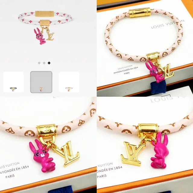 Louis Vuitton سوارة كورد هاردوير مونوغرام ذهب وردي 8