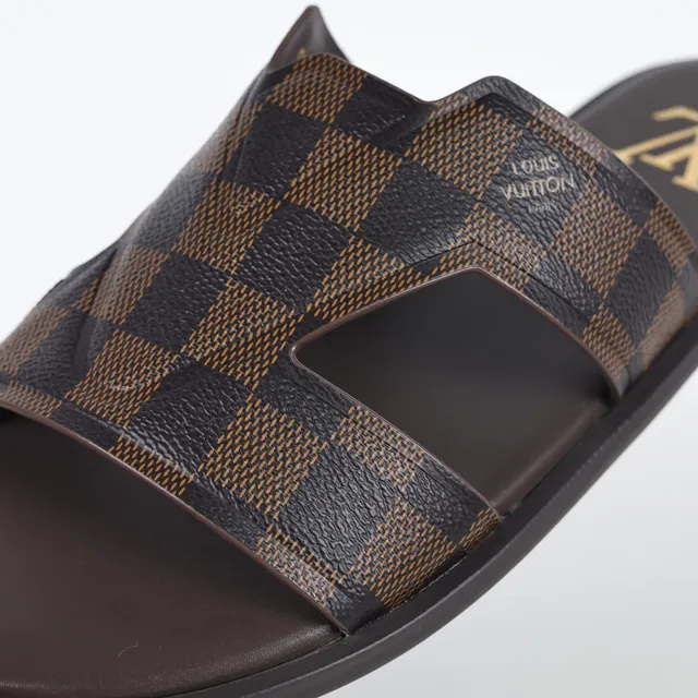 Louis Vuitton Run Away भूरा Monogram Canvas डबल-स्ट्रैप केजुअल सैंडल्स 6
