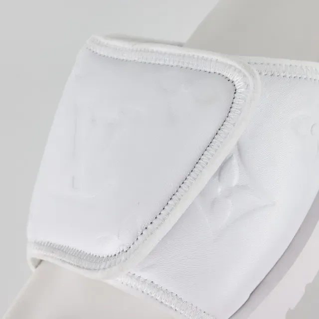 Louis Vuitton Run Away Slide أبيض Monogram جلد نعال 6