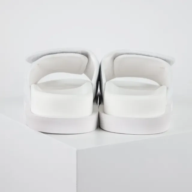 Louis Vuitton Run Away Slide أبيض Monogram جلد نعال 8
