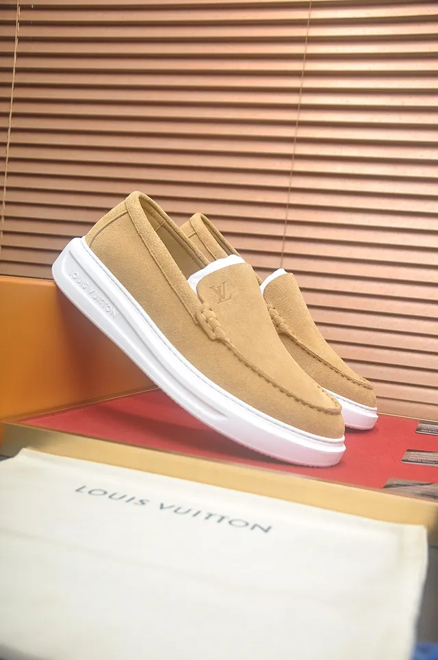 Louis Vuitton Run Away Tan Suede Loafers 2