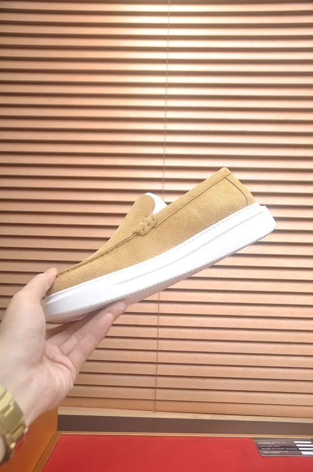 Louis Vuitton Run Away Tan Suede Loafers 5