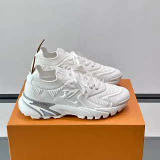 Louis Vuitton Run Away White Knit Chunky Sneakers