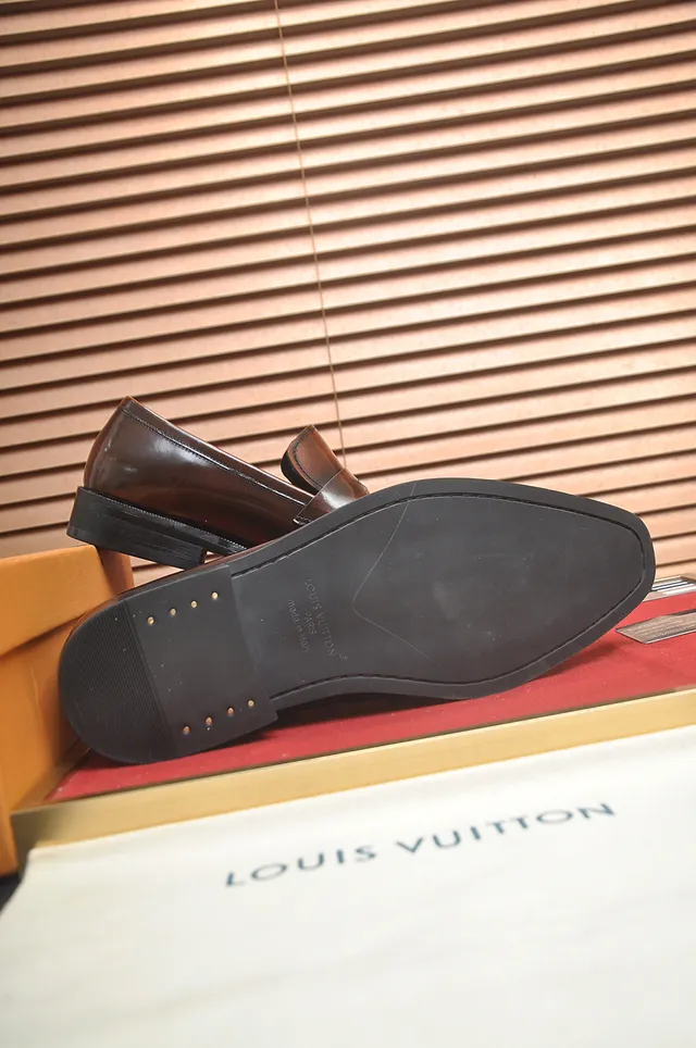 Louis Vuitton Two-Tone Brown Leather Penny Loafer 3
