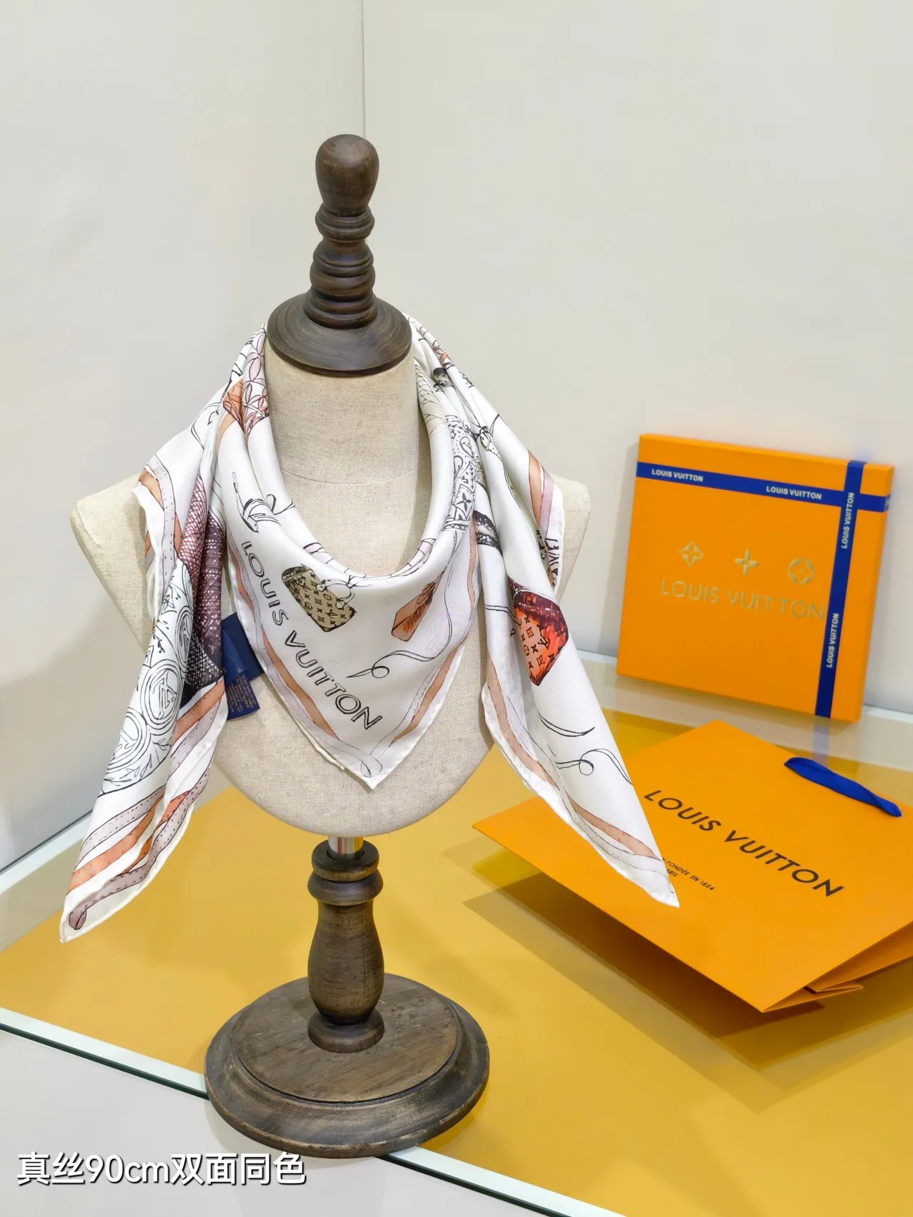 Louis Vuitton Up And Away 90 Silk Scarf 2