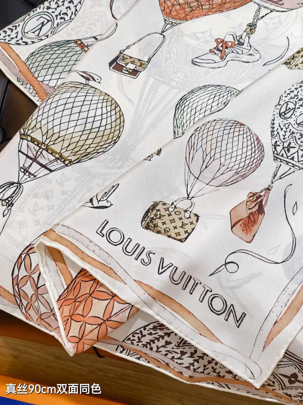 Louis Vuitton Up And Away 90 Silk Scarf 5