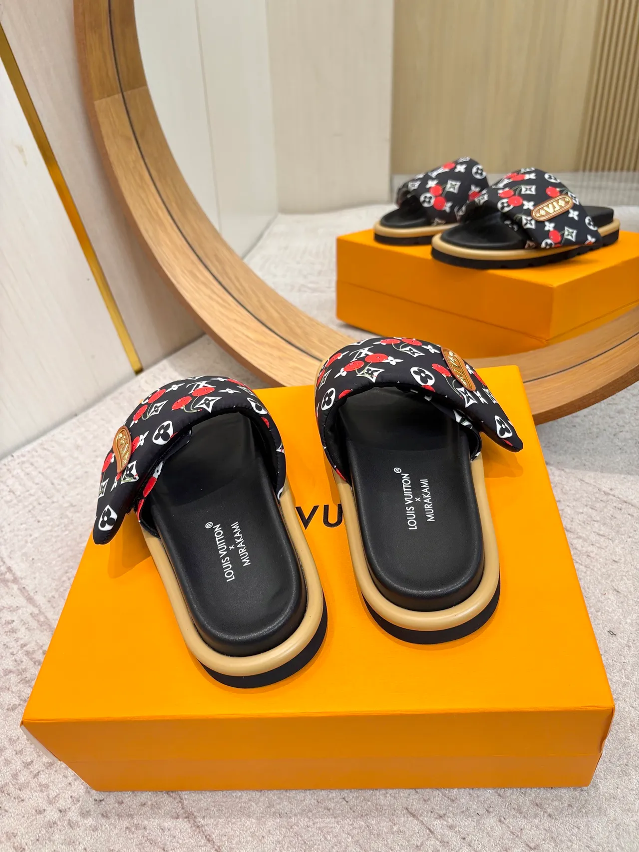Louis Vuitton x Murakami Cherry Monogram Slipper 8